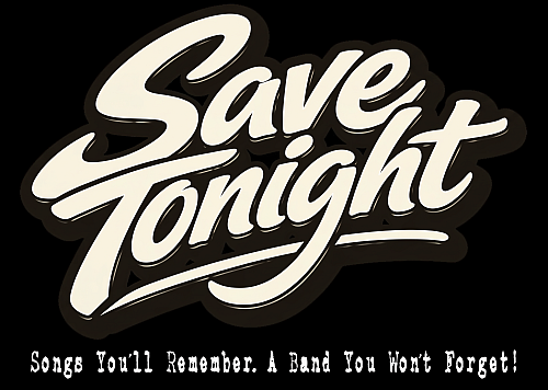 Save Tonight logo with tagline, dark background