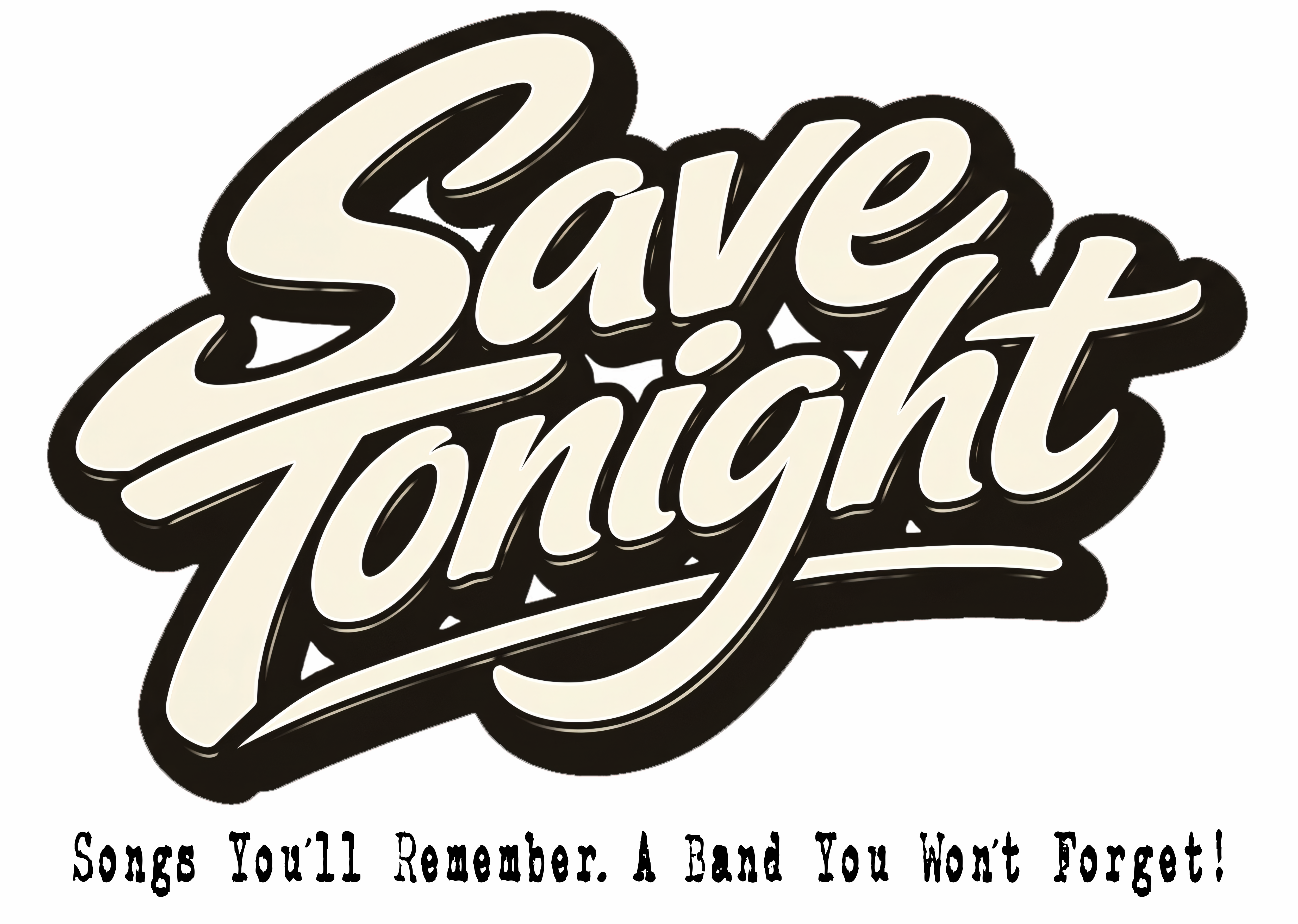 Save Tonight logo with tagline, white background